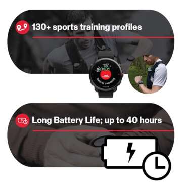 Polar Grit X - Rugged Multisport GPS Smart Watch - Ultra-Long Battery Life, Wrist-Based Heart Rate, ...