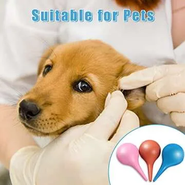 Nuanchu 6 Packs Ear Syringe Bulb for Infant, Baby, Puppy, Adult Rubber Ear Cleaning Washing Tool, 30 ml(Pink, Blue, Orange)