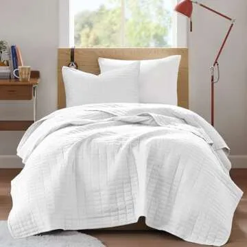 Comfort Spaces Kienna Quilt Set-Luxury Double Sided Stitching Design Summer Blanket, Lightweight, So...