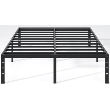 NEW JETO Metal Bed Frame – King Size, Heavy-Duty, Stylish with Storage
