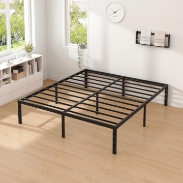 JETO King Size Metal Bed Frame – Sturdy, Stylish & Storage