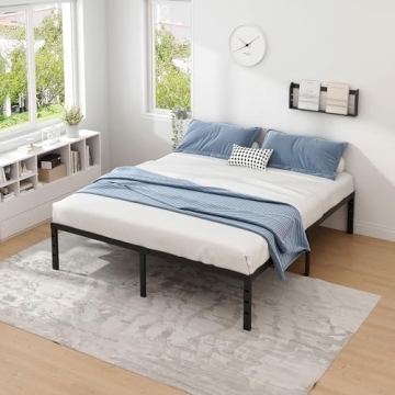 JETO King Size Metal Bed Frame – Sturdy, Stylish & Storage