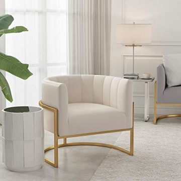 Stylish MEXIYA Havana Velvet Accent Chair for Living Room
