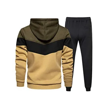 Tebreux Men's 2 Piece Jogging Tracksuit Green 2XL