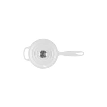 Le Creuset Enameled Cast Iron Signature Saucepan, 1.75 qt., White