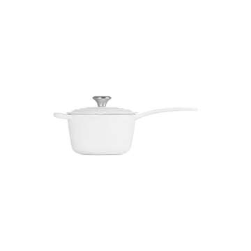 Le Creuset Enameled Cast Iron Signature Saucepan, 1.75 qt., White