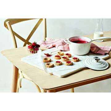 Le Creuset Enameled Cast Iron Signature Saucepan, 1.75 qt., White