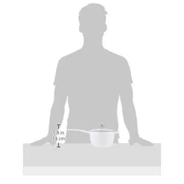 Le Creuset Enameled Cast Iron Signature Saucepan, 1.75 qt., White