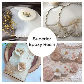 HTVRONT Pearl White Mica Powder for Epoxy, 1.76 oz