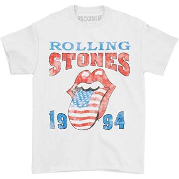 Stylish Rolling Stones Men's 1994 Stones T-shirt - Medium White for Music Lovers