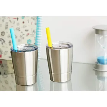 Colorful PoPo Kids Cups 2 Pack - Insulated Tumbler for Toddlers