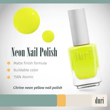 Duri Neon Yellow Nail Polish - Vibrant Eco-Friendly Color