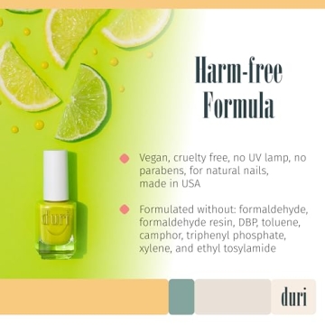 Duri Neon Yellow Nail Polish - Vibrant Eco-Friendly Color
