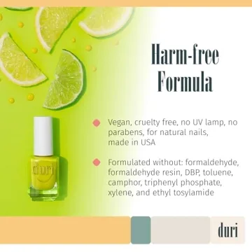 Duri Neon Yellow Nail Polish - Vibrant Eco-Friendly Color