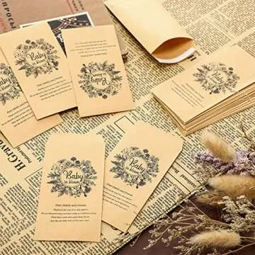 Fumete Baby Shower Seed Packet - 100 Self Adhesive Envelopes