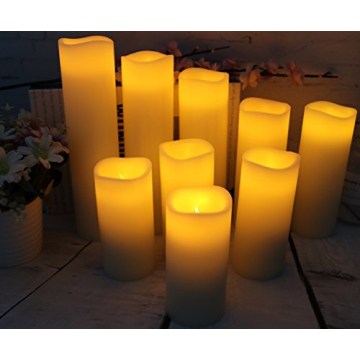 Vinkor Flameless Candles with Remote Timer and Brightness Control