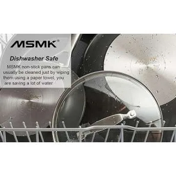 MSMK 10 & 12 Inch Non Stick Frying Pan Set for Healthy Cooking