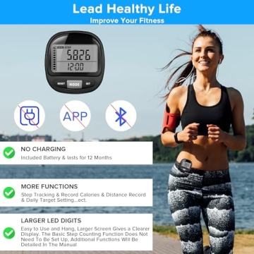 Accurate 3D Pedometer Step Counter for All Ages