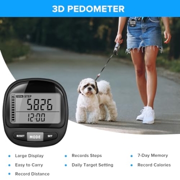 Accurate 3D Pedometer Step Counter for All Ages