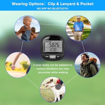 Accurate 3D Pedometer Step Counter for All Ages