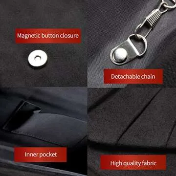 BBjinronjy Clutch Purses for Women Evening Bag Women's with Detachable Chain Wedding Prom Faux Suede (Black-Suede)