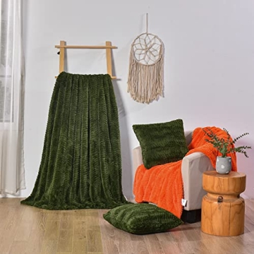 YUSOKI Luxury Faux Fur Double Sided Throw Blanket