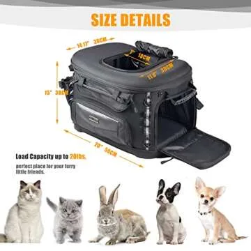 Sresk Motorcycle Dog Carrier - Travel with Your Pet in Style