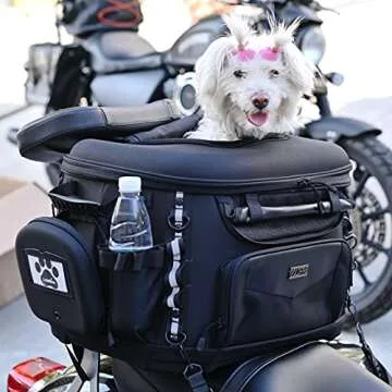 Sresk Motorcycle Dog Carrier for Small Pets and Travel