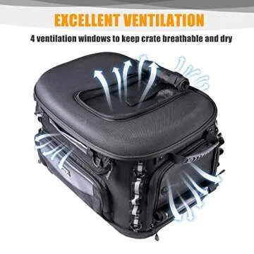 Sresk Motorcycle Dog Carrier for Small Pets and Travel