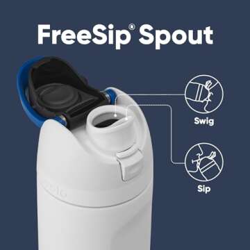 Owala Star Wars FreeSip Insulated Stainless Steel Water Bottle with Straw, BPA-Free Sports Water Bot...