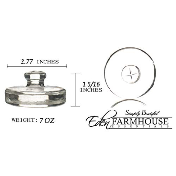 Premium Glass Fermentation Weights for Mason Jars