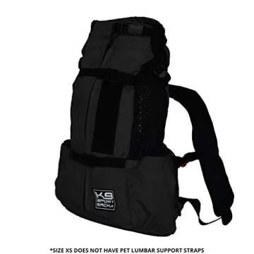 K9 Sport Sack Air 2 X-Small for Small Dogs - Jet Black