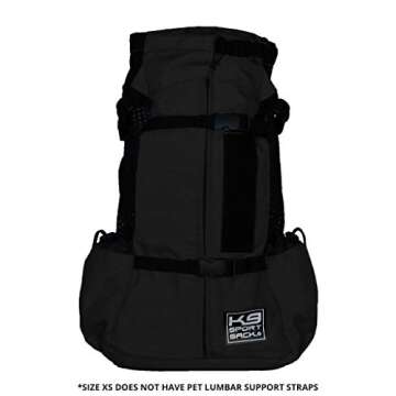 K9 Sport Sack Air 2 X-Small for Small Dogs - Jet Black