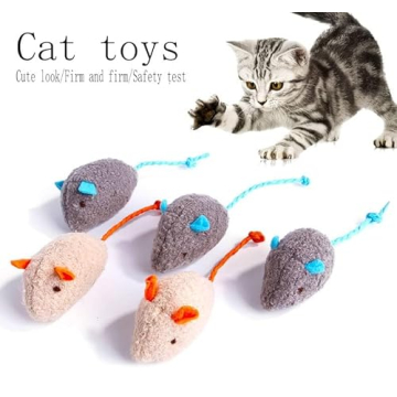 MEETCARE Cat Toy 3 Pack Interactive Mouse Toys