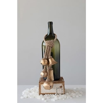Creative Co-Op Gold Metal Bells for Festive Decor