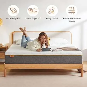 OYT Queen Size Mattress, 10" Inch Gel Memory Foam Queen Bed Mattress in a Box with CertiPUR-US Certified Foam for Sleep Supportive & Pressure Relief,Cloud-Like Experience