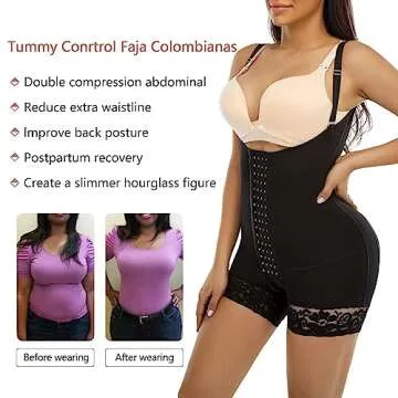 SHAPERX Faja Colombiana Tummy Control Shapewear for Women