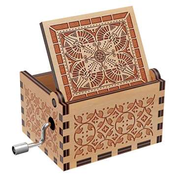 You are My Sunshine Wood Girlfriend Music Boxes,Laser Engraved Vintage Wooden Sunshine Musical Box Gifts for Birthday/Christmas/Valentine's Day-to Girlfriend