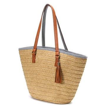 Epsion Straw Beach Bags Tote - Stylish Summer Accessory