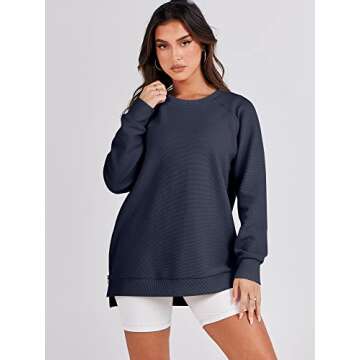 Trendy ANRABESS Women’s Oversized Pullover Sweatshirt