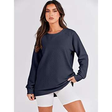 Trendy ANRABESS Women’s Oversized Pullover Sweatshirt