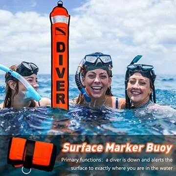 Ultimate 6FT Inflatable Surface Marker Buoy with Reel