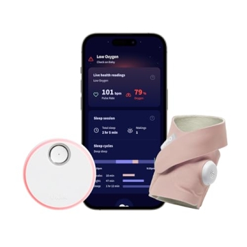 Owlet Dream Sock® - FDA-Cleared Smart Baby Monitor - Track Live Pulse (Heart) Rate, Oxygen in Infan...