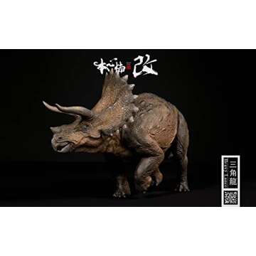 Lana Toys Nanmu 135 Triceratops Heavy Lance Figure Realistic Ceratopsidae Dinosaur PVC Collector Toys Animal Model Decoration Gift for Adult (Original Version Without Accessories)