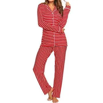 Buy Ekouaer Women's Long Sleeve Pajamas Set Online