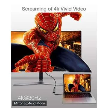 High-Quality USB C Hub with HDMI and 3 USB Ports