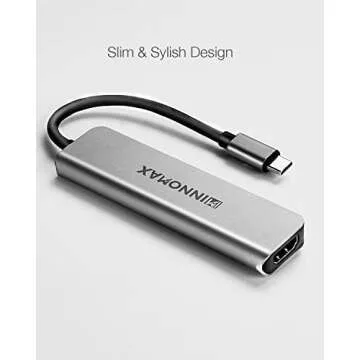 High-Quality USB C Hub with HDMI and 3 USB Ports