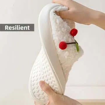 Cozy iwhgrmp Cherry Slippers for Winter Comfort