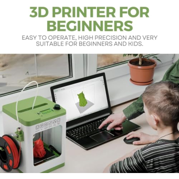 Assembled Mini 3D Printer for Kids - Starter Kit Included