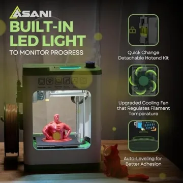 Assembled Mini 3D Printer for Kids - Starter Kit Included